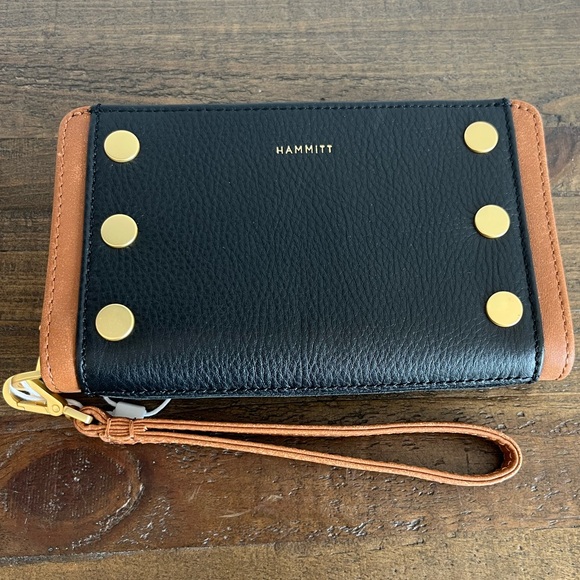 Hammitt Bryant Wristlet Wallet North End Brushed Gold NWT - Picture 3 of 14